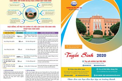 THÔNG TIN TUYỂN SINH TRƯỜNG ĐẠI HỌC THỦY LỢI NĂM HỌC 2019-2020