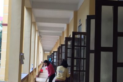 TRƯỜNG THPT NGUYỄN ĐỨC THUẬN THAM GIA DỌN VỆ SINH TRƯỜNG, LỚP GÓP PHẦN PHÒNG, CHỐNG DỊCH nCOV