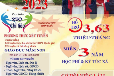 THÔNG BÁO TUYỂN SINH TRƯỜNG CAO ĐẲNG SƯ PHẠM NAM ĐỊNH
